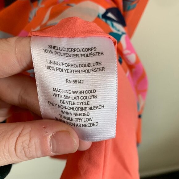 Clover & Sloane Flutter Sleeve Floral Mini Dress Women's Size XS - Picture 7 of 8